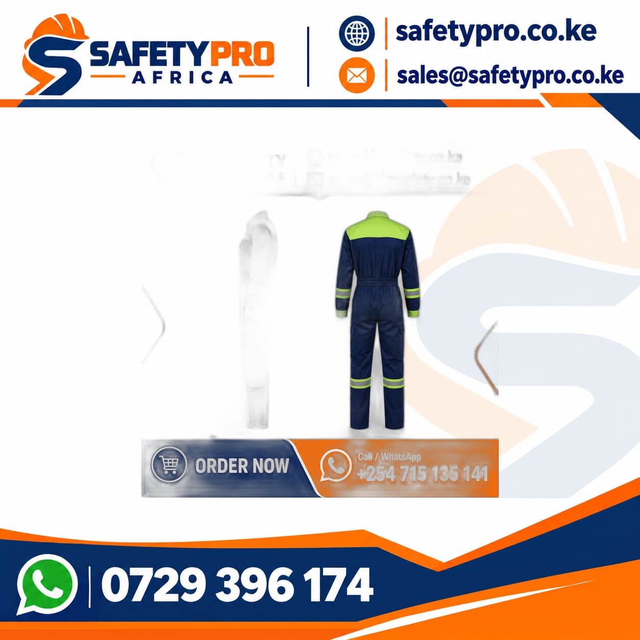 Flexfit Hivis Coverall — Navy — Kimsafety