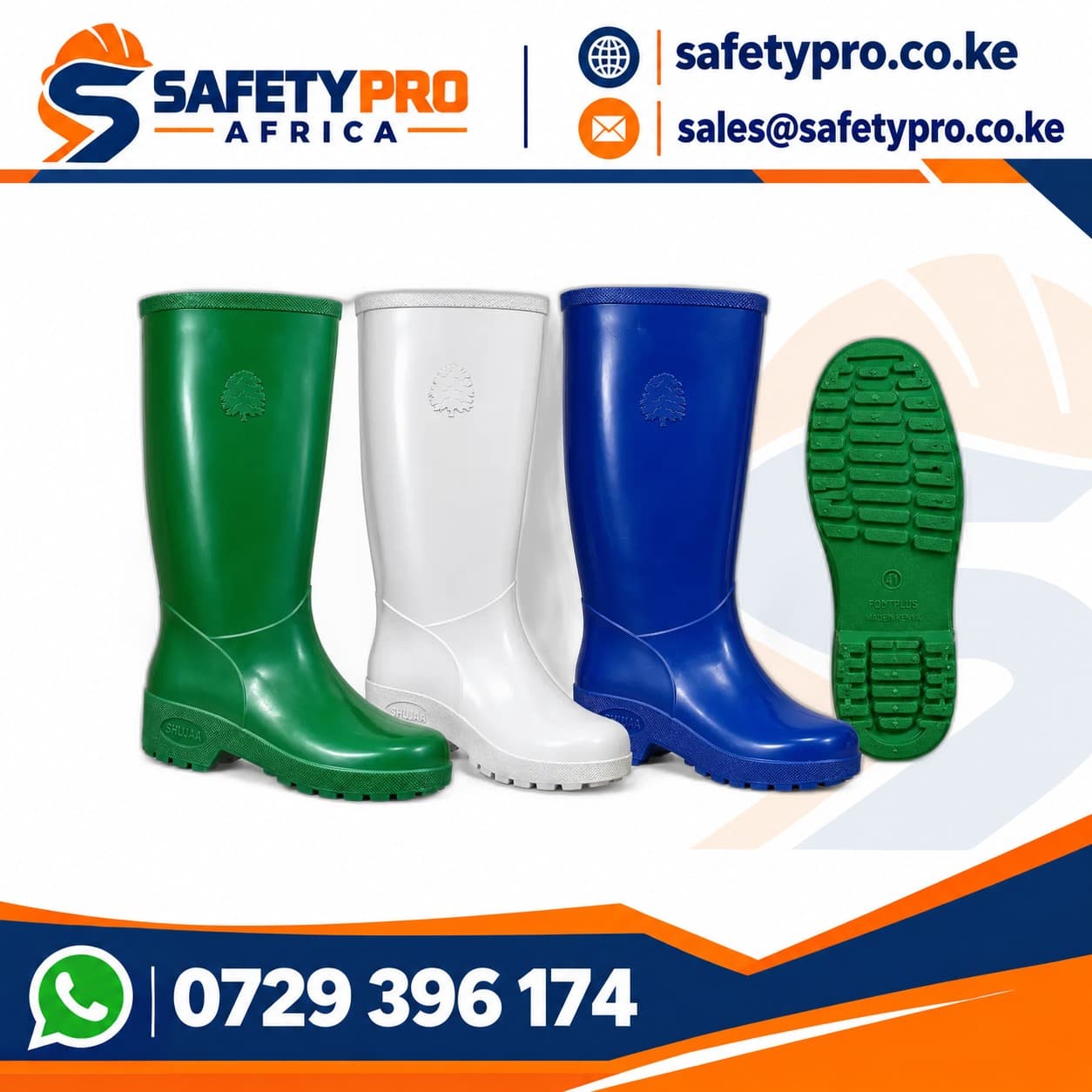 Footplus Shujaa Light Duty Coloured Gumboots
