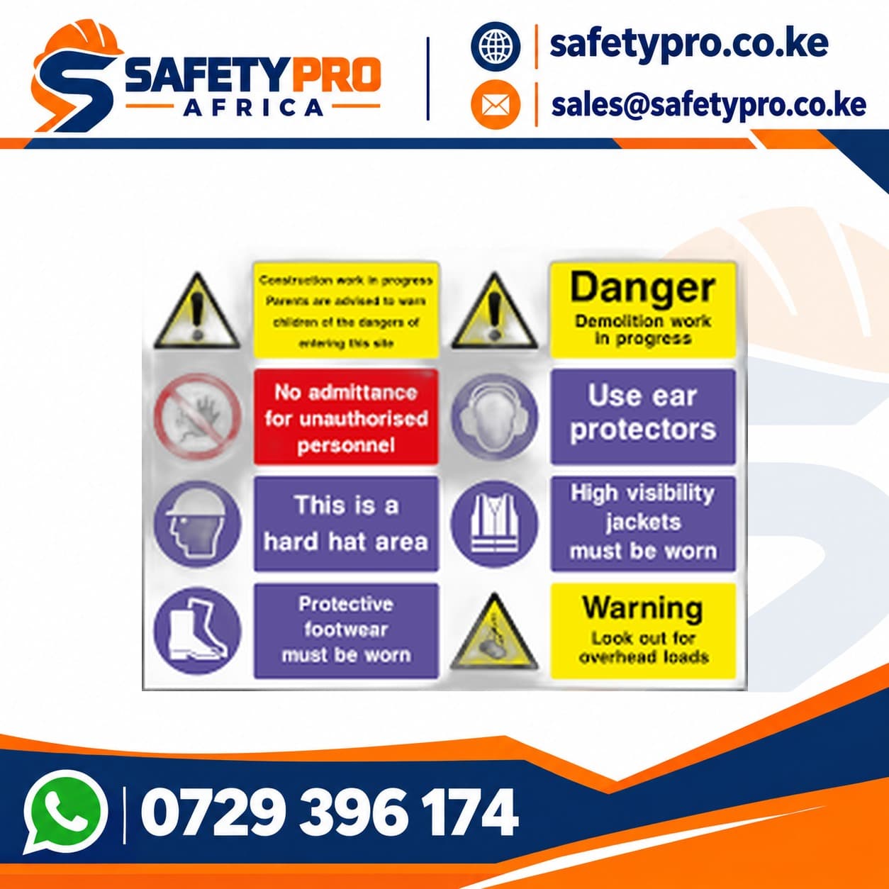 A3 Construction Site Safety Signage