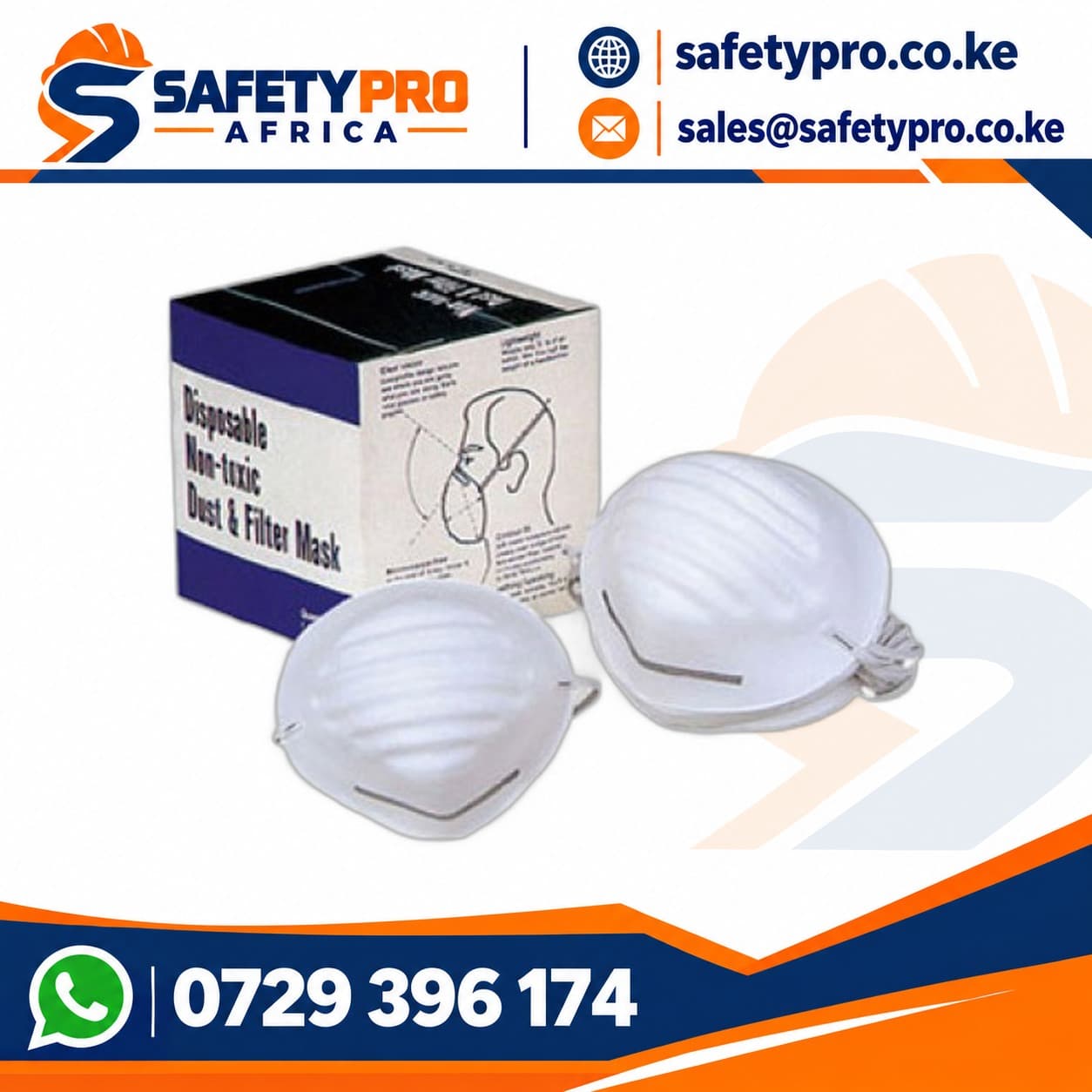 Disposable Non Toxic Dust Mask Packet Of 50 Pieces