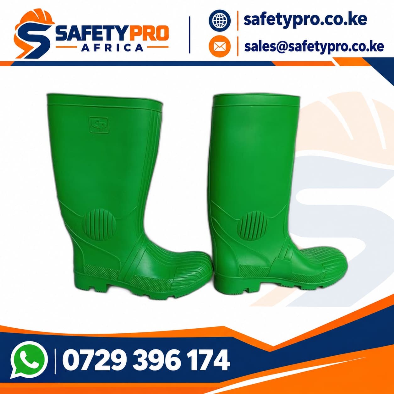 Green General Purpose Industrial Safety Gumboot